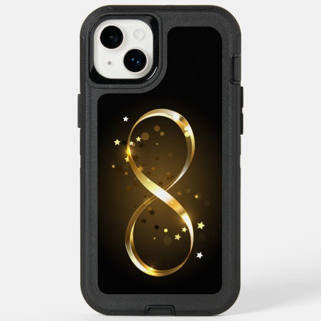Golden Infinity Symbol Otterbox iPhone Case (Back)