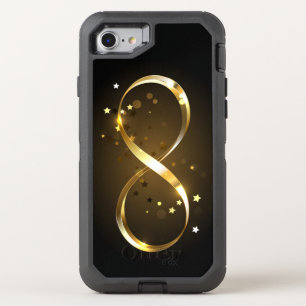 Golden Infinity Symbol OtterBox Defender iPhone SE/8/7 Case