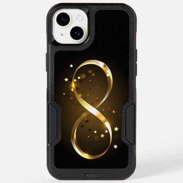 Golden Infinity Symbol Otterbox iPhone Case (Back)