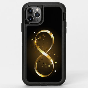 Golden Infinity Symbol OtterBox Defender iPhone 11 Pro Max Case