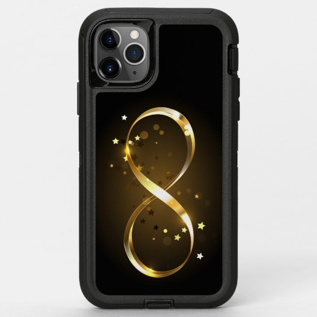 Golden Infinity Symbol Otterbox iPhone Case (Back)