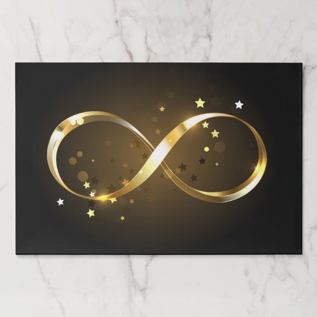 Golden Infinity Symbol Paper Pad (Front)