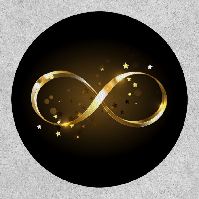 Golden Infinity Symbol Patch (Front)