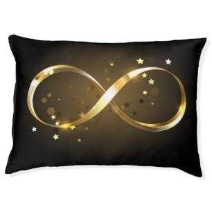 Golden Infinity Symbol Pet Bed