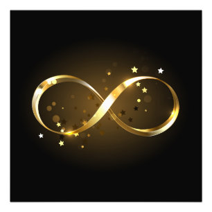 Golden Infinity Symbol Photo Print