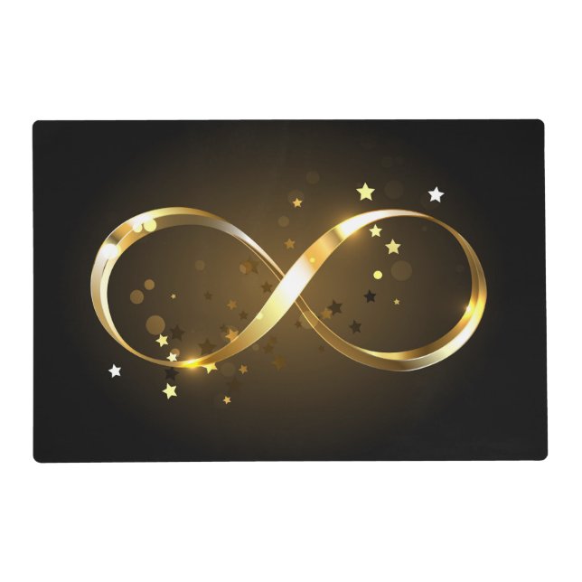 Golden Infinity Symbol Placemat (Front)