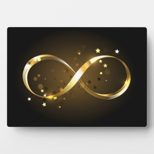 Golden Infinity Symbol Plaque