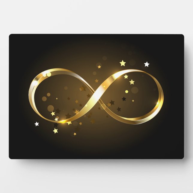 Golden Infinity Symbol Plaque (Front)