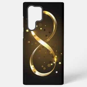Golden Infinity Symbol Samsung Galaxy S22 Ultra Case