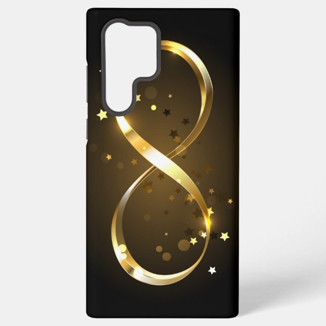 Golden Infinity Symbol Samsung Galaxy Case (Back)