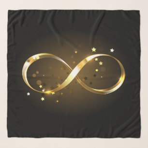 Golden Infinity Symbol Scarf