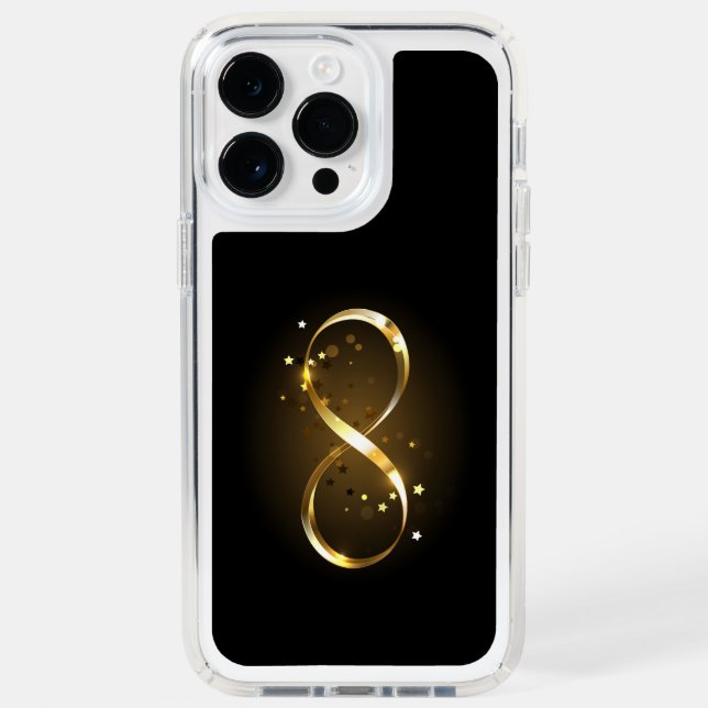 Golden Infinity Symbol Speck iPhone Case (Front)