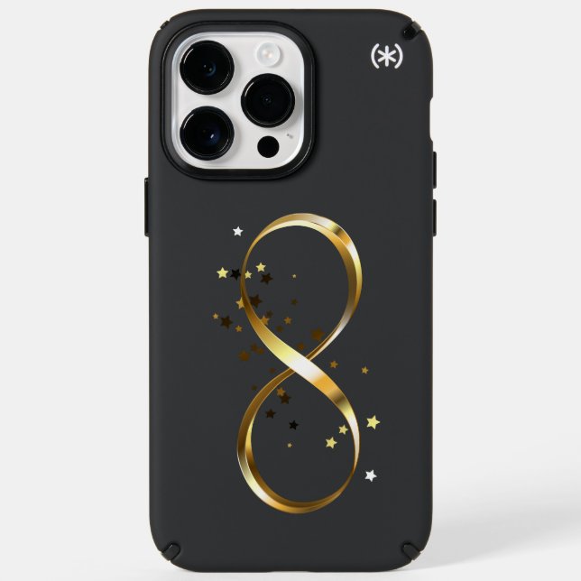 Golden Infinity Symbol Speck iPhone Case (Front)