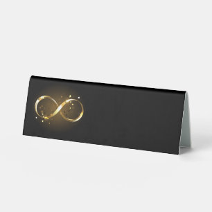 Golden Infinity Symbol Table Tent
