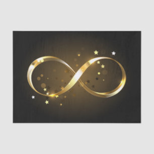 Golden Infinity Symbol Tissue Paper