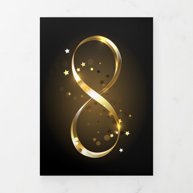 Golden Infinity Symbol Tri-Fold Announcement (Cover)