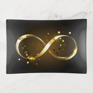 Golden Infinity Symbol Trinket Tray