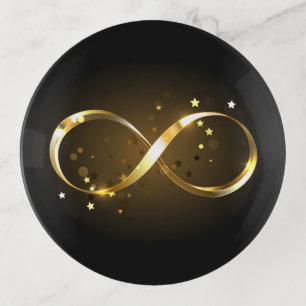 Golden Infinity Symbol Trinket Tray