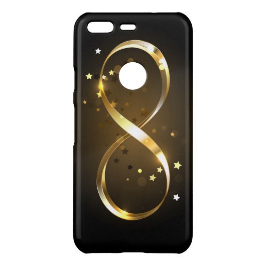 Golden Infinity Symbol Uncommon Google Pixel Case (Back)