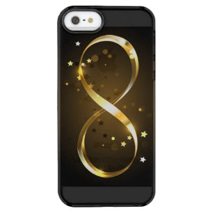 Golden Infinity Symbol Clear iPhone SE/5/5s Case
