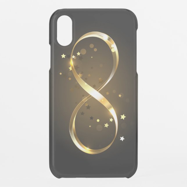 Golden Infinity Symbol Uncommon iPhone Case (Back)