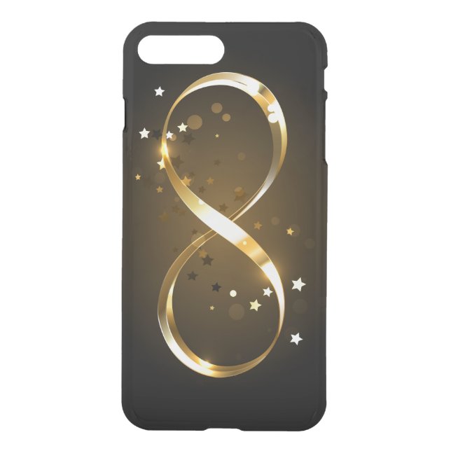 Golden Infinity Symbol Uncommon iPhone Case (Back)