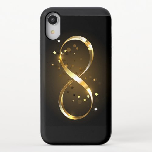 Golden Infinity Symbol iPhone XR Slider Case