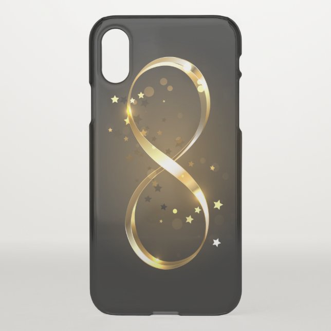 Golden Infinity Symbol Uncommon iPhone Case (Back)
