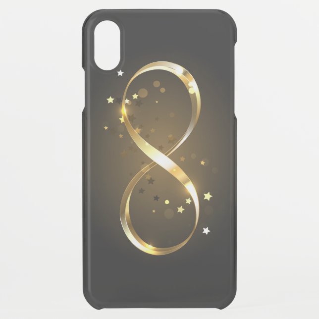 Golden Infinity Symbol Uncommon iPhone Case (Back)