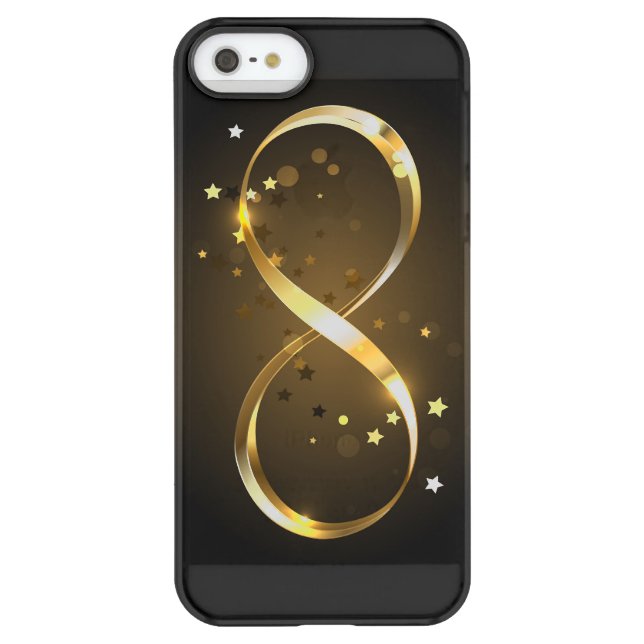 Golden Infinity Symbol Uncommon iPhone Case (Back)