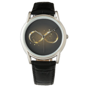 Golden Infinity Symbol Watch