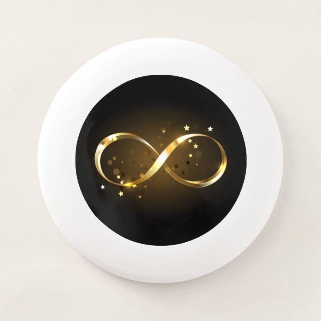 Golden Infinity Symbol Wham-O Frisbee (Front)