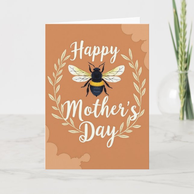 Golden Insect Mothers Day Card (Front)