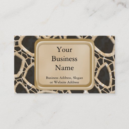 Customizable Golden Interwebs Business Card Templates