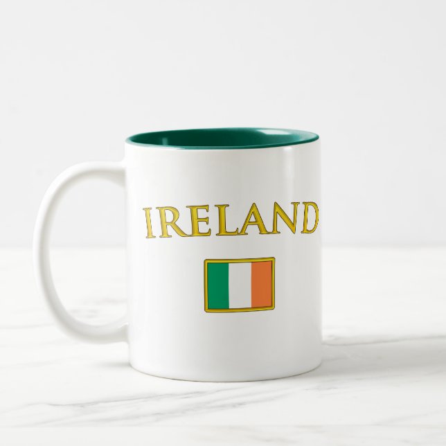 Golden Ireland Two-Tone Coffee Mug (Left)