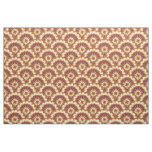 Golden japanese Seigaiha pattern Fabric
