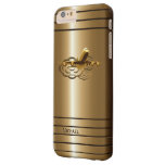 Golden Jet Airliner Aircraft Barely There Iphone 6 Plus Case at Zazzle