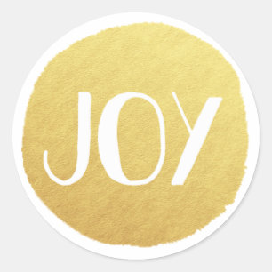 Golden Joy Holiday Sticker