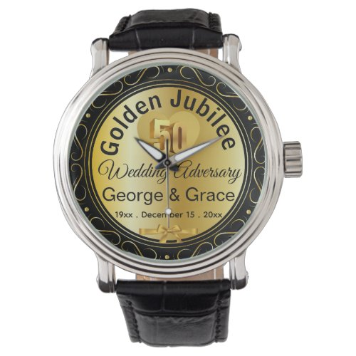 Golden Jubilee 50th Anniversary Gift for Wife on Watch