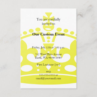 Golden Jubilee Crown Invitation