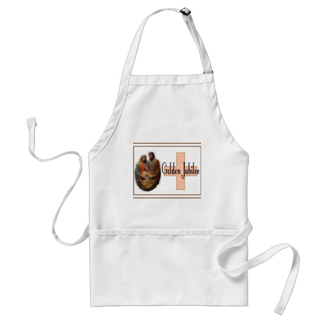 Golden Jubilee Gifts for Nuns Adult Apron (Front)