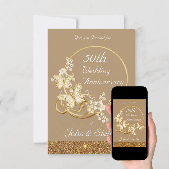 Golden Jubilee Invitation | Zazzle