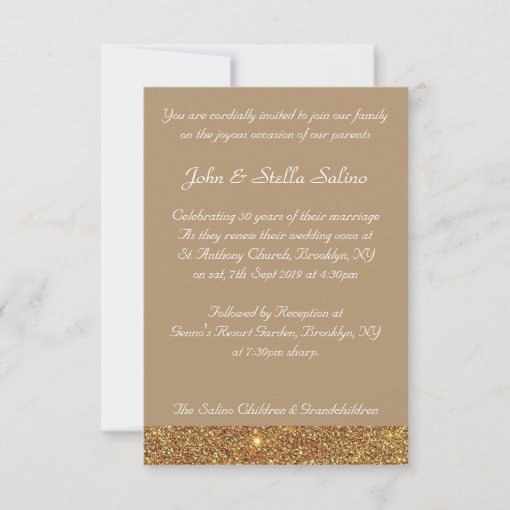 Golden Jubilee Invitation | Zazzle