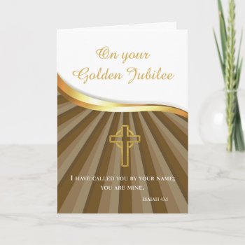 Golden Jubilee Of Religious Life  50 Year Annivers Card by Religious_SandraRose at Zazzle