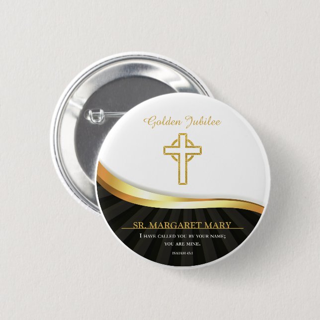 Golden Jubilee of Religious Life, 50 Year Button (Front & Back)