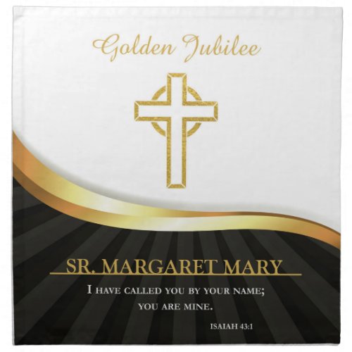 Golden Jubilee of Religious Life 50 Year Napkin