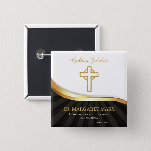 Golden Jubilee of Religious Life 50 Year Pinback Button