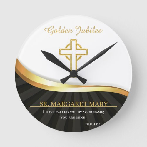 Golden Jubilee of Religious Life 50 Year Round Clock