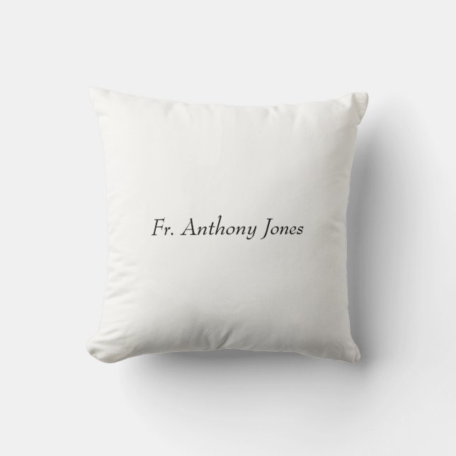 Golden Jubilee Religious Life, Cross Candle Throw Pillow (Front)