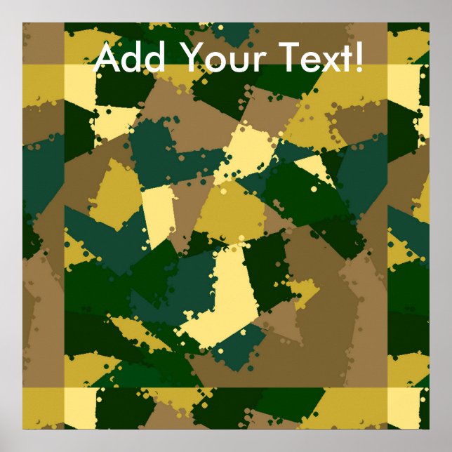 Golden Jungle Camo Poster (Front)